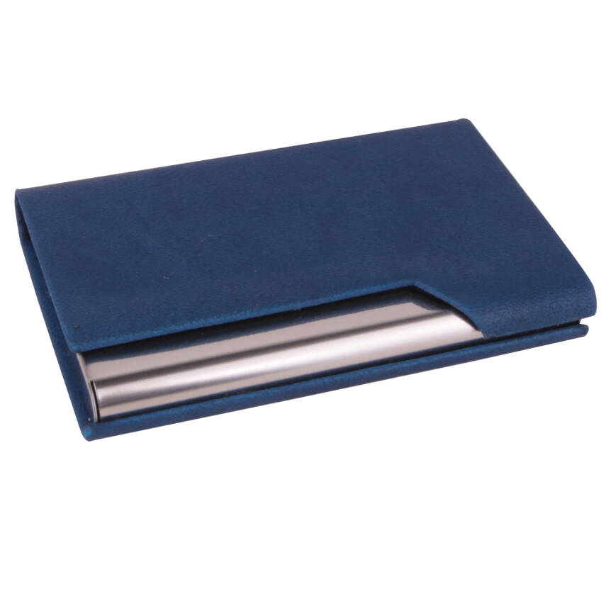 PAYİDAR LACİVERT DERİ KARTVİZİTLİK - 1