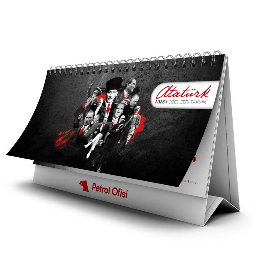 PM-53 ATATÜRK ÜÇGEN SIVAMA AYAK MASA TAKVİMİ - 1