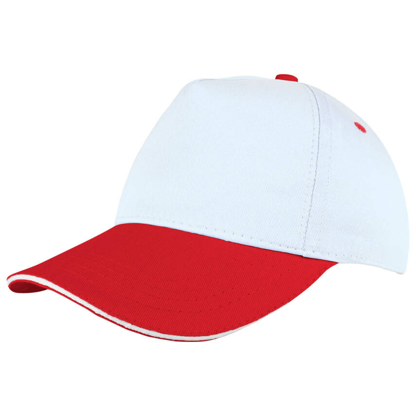 POMELO BEYAZ-KIRMIZI SANDWICH SİPER COTTON ŞAPKA - 1