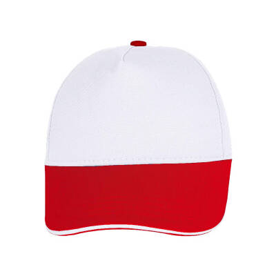 POMELO BEYAZ-KIRMIZI SANDWICH SİPER COTTON ŞAPKA - 2