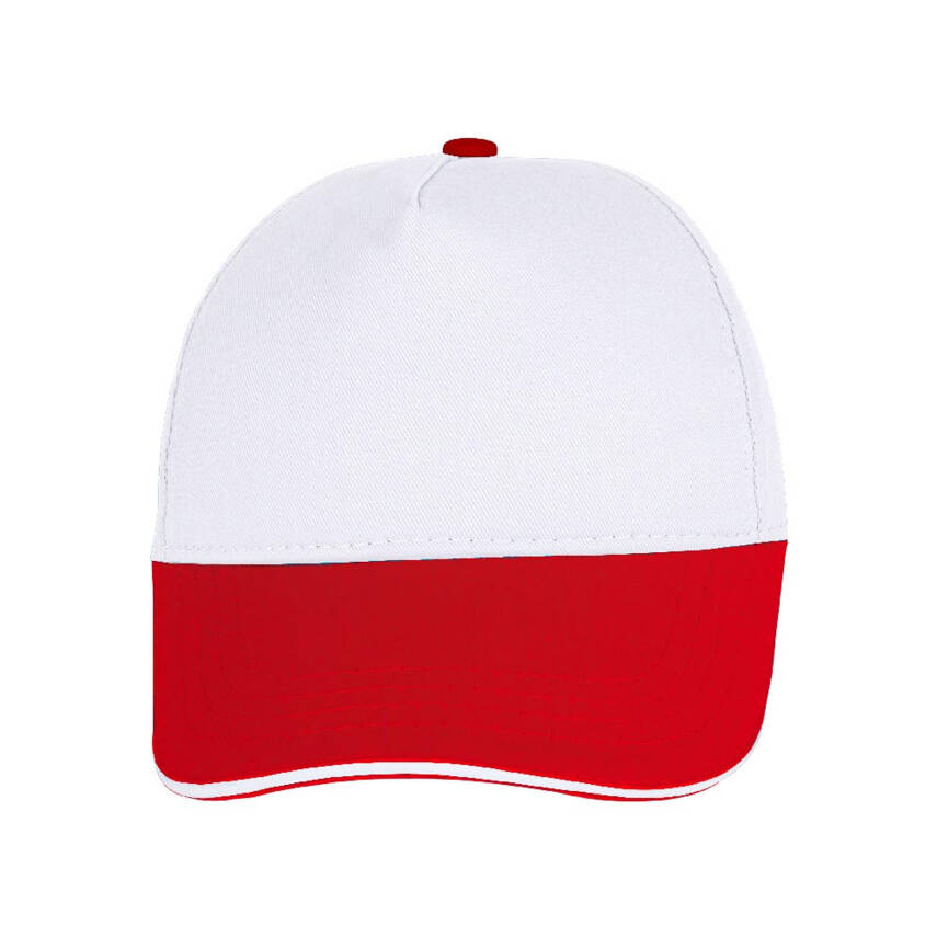 POMELO BEYAZ-KIRMIZI SANDWICH SİPER COTTON ŞAPKA - 2