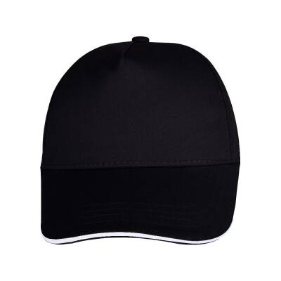 POMELO SİYAH SANDWICH SİPER COTTON ŞAPKA - 2