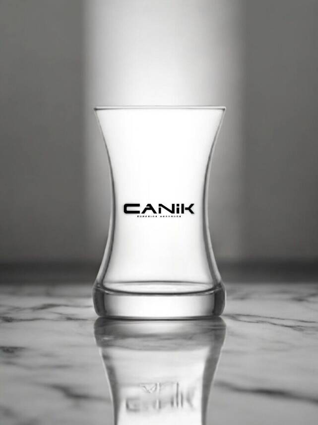 Renkli Baskılı Logolu Misis Çay Bardağı - 1