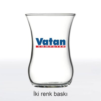 Üsküdar Renkli Baskılı Özel Logolu Çay Bardağı - 3