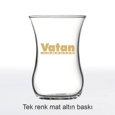 Üsküdar Renkli Baskılı Özel Logolu Çay Bardağı - 4