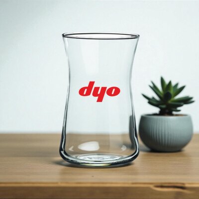 Renkli Logolu Heybeli Çay Bardağı