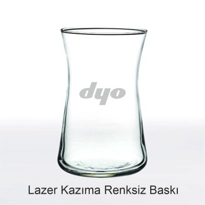 Renkli Logolu Heybeli Çay Bardağı - 2