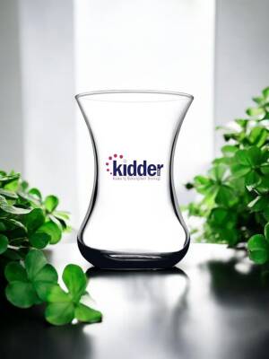 Renkli Logolu İncebelli Çay Bardağı