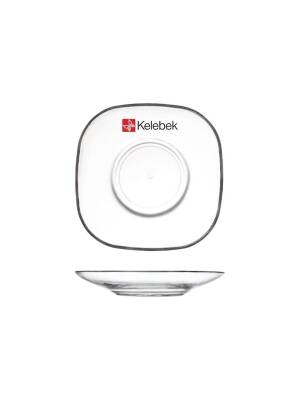 Renkli Logolu LAV Zen Çay Tabağı