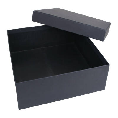 SEDİR SİYAH GEÇME KAPAK KUTU (30X30X10 CM)
