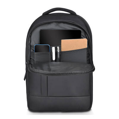 SERÜVEN SİYAH LAPTOP BÖLMELİ SIRT ÇANTASI - 2