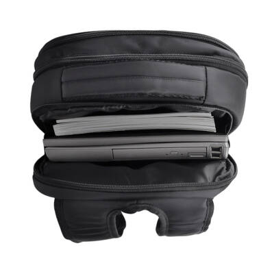 SERÜVEN SİYAH LAPTOP BÖLMELİ SIRT ÇANTASI - 3