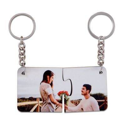 Sevgililer Gününe Özel Puzzle Anahtarlık - 1