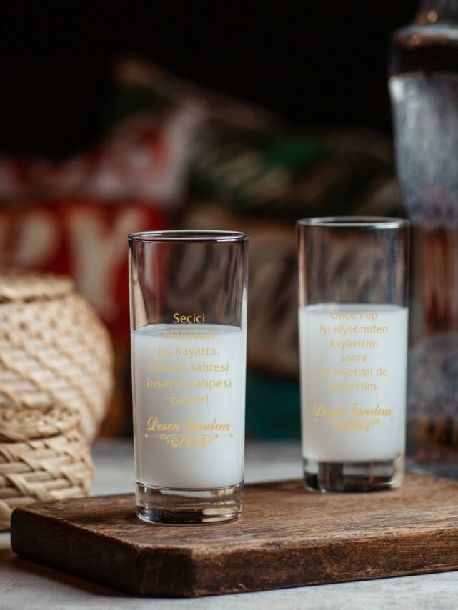 Sevgililer Gününe Özel Takım Sözler Rakı Bardağı - 1