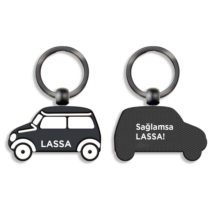 SEYFİYAZ SİYAH ÇİFT YÖN METAL ANAHTARLIK - 1