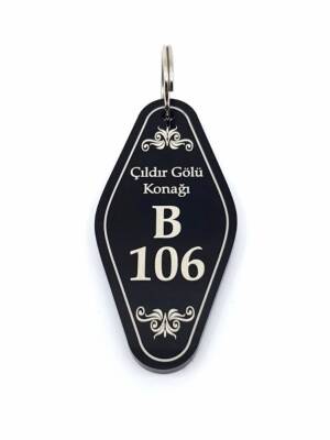 Siyah Otel Anahtarlığı