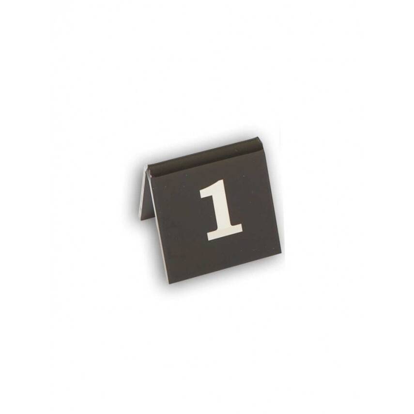 Siyah Pleksi Masa Numarası - 1