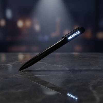 SÖKE SİYAH IŞIKLI METAL TÜKENMEZ KALEM - 3