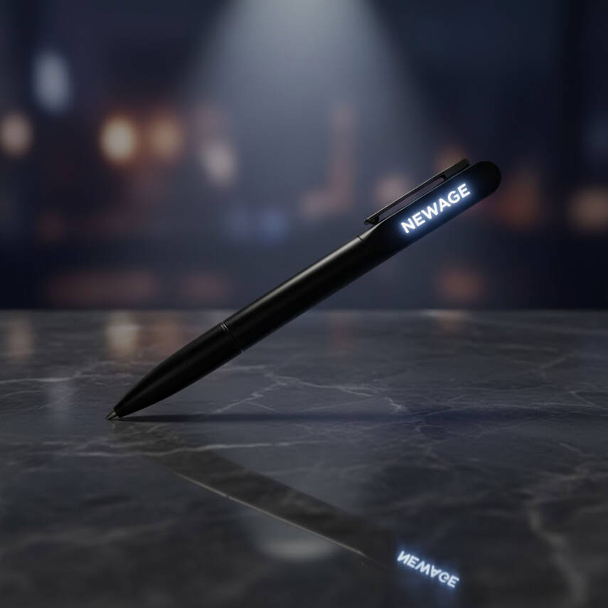 SÖKE SİYAH IŞIKLI METAL TÜKENMEZ KALEM - 3