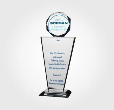 Spor Şenlikleri Özel Kristal Plaket