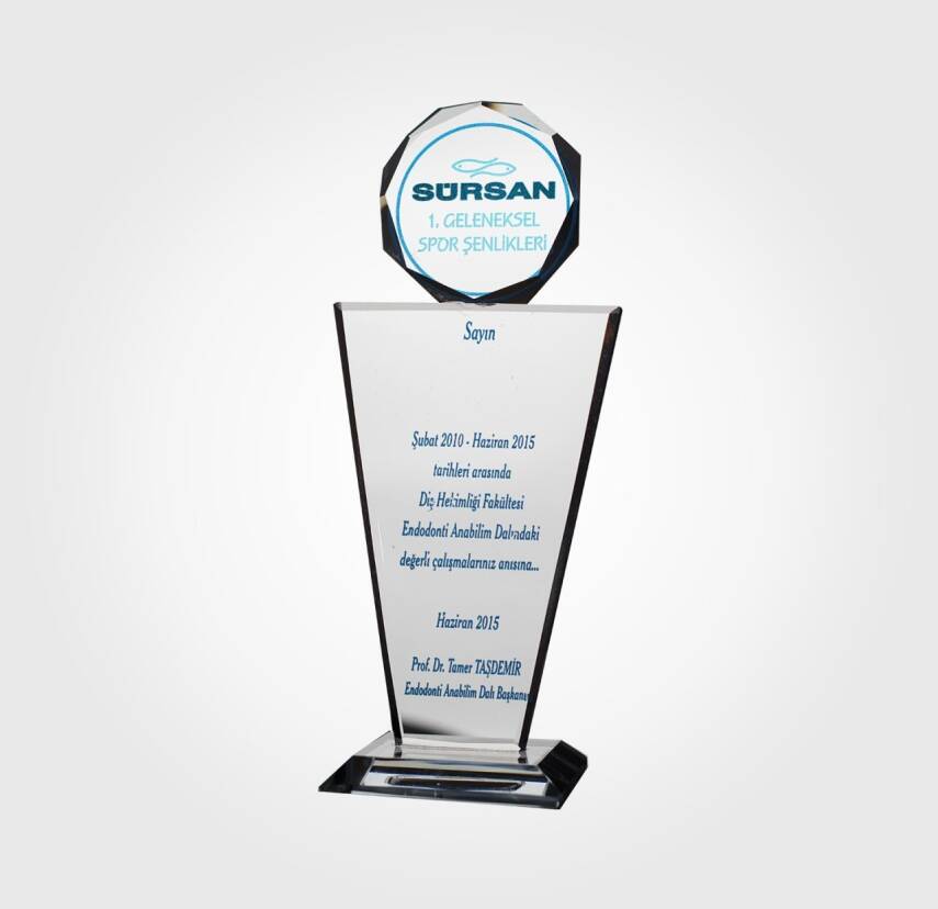 Spor Şenlikleri Özel Kristal Plaket - 1