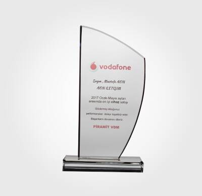 Telekomünikasyon Kristal Plaket