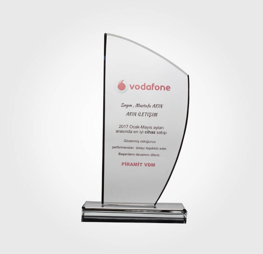 Telekomünikasyon Kristal Plaket - 1