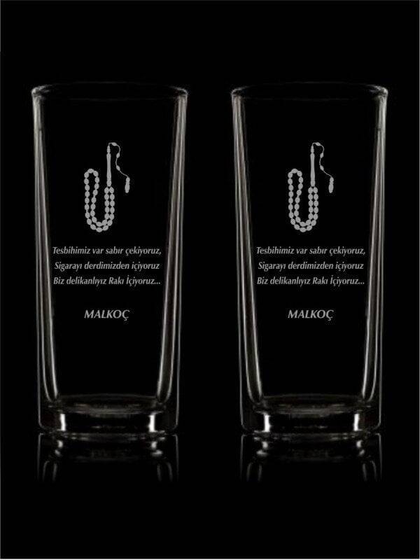 Tesbih Işlemeli Rakı Bardağı - 1