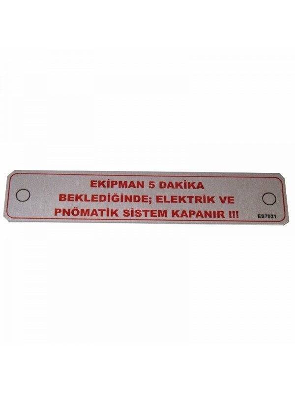 UV Metal Etiket ölçüler: 15 x 3 cm - 1