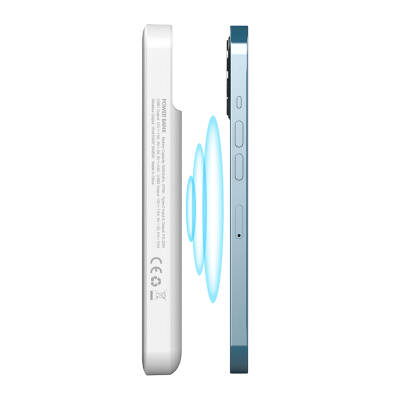 ÜZÜMLÜ 10.000 MAH BEYAZ WIRELESS POWERBANK - 2
