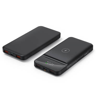 ÜZÜMLÜ 10.000 MAH SİYAH WIRELESS POWERBANK - 3