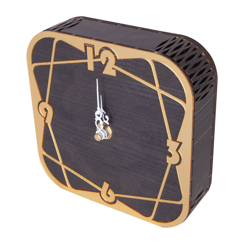 VARDA123 AHŞAP MASAÜSTÜ SAAT (145X145 MM) - 2