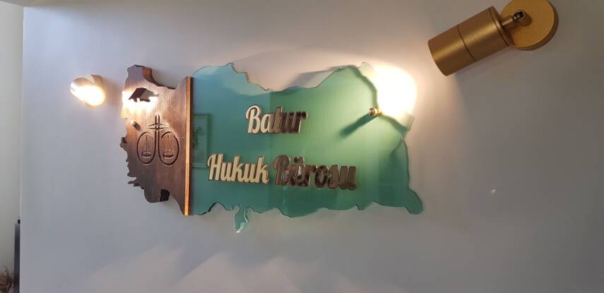 VIP Ahşap ve Cam Türkiye Haritası Ofis Tabelası - 1