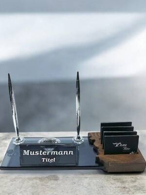 VIP Gümüş Kristal Masa İsimliği -1