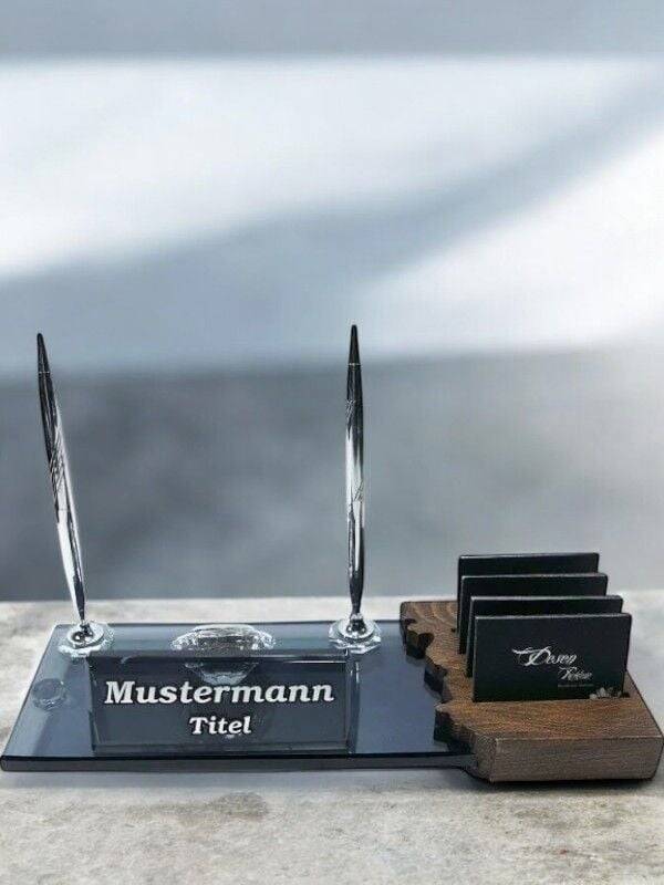 VIP Gümüş Kristal Masa İsimliği -1 - 1