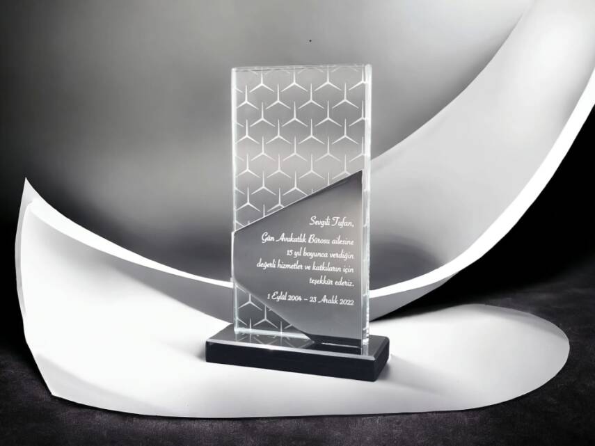 VIP Özel Üretim Kristal Plaket - 2