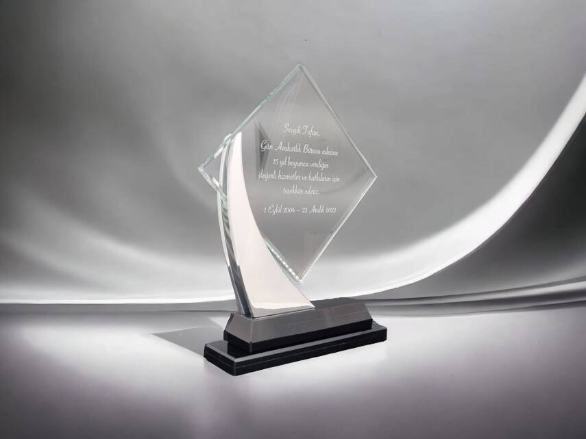 VIP Özel Üretim Kristal Plaket v2 - 1