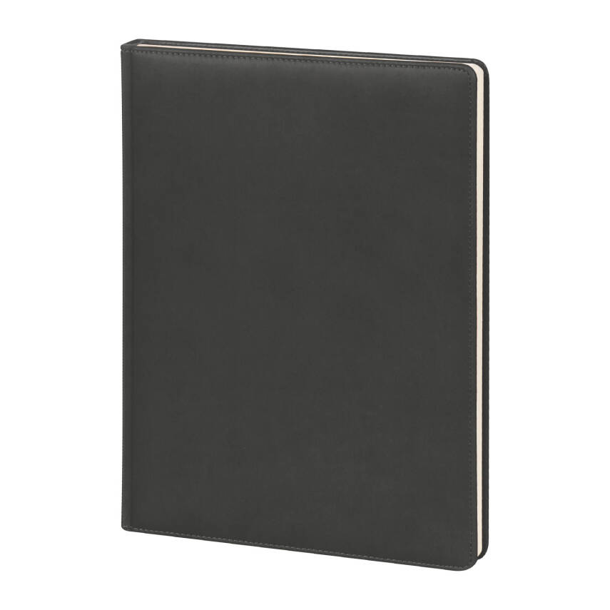 YAKACIK SİYAH TARİHLİ GÜNLÜK CİLTLİ AJANDA (20X28 CM) - 1