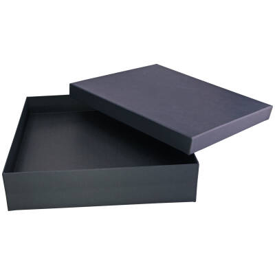 YONCA SİYAH GEÇME KAPAK KUTU (26X40X9 CM)