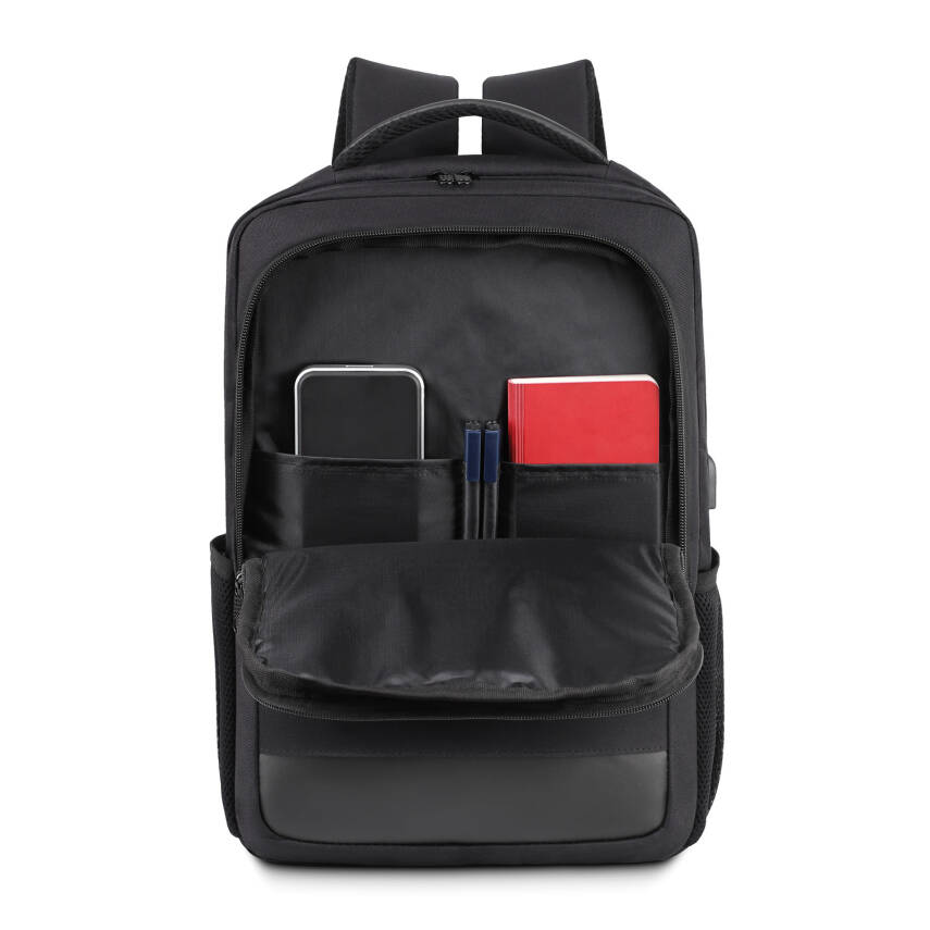 YÖRÜNGE SİYAH LAPTOP BÖLMELİ SIRT ÇANTASI - 2