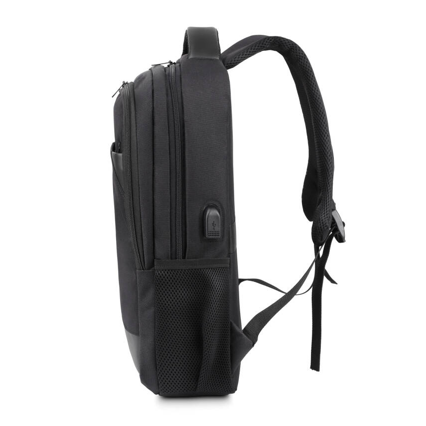 YÖRÜNGE SİYAH LAPTOP BÖLMELİ SIRT ÇANTASI - 3